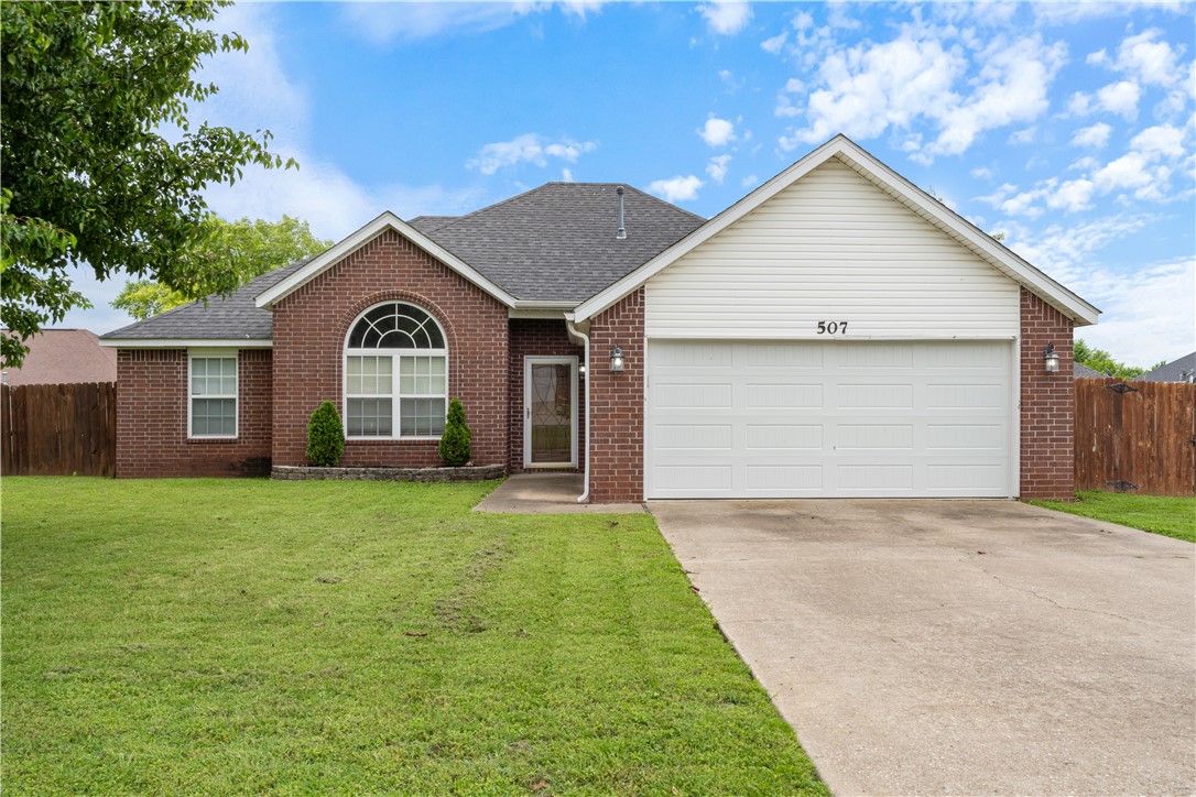 Charming 3 bed, 2 bath home in Southfork Subdivision with no POA! This 1,439 sq ft home features beautiful LVP flooring in the living room, a smart thermostat, and a LiftMaster MyQ belt-drive garage door opener for quiet convenience. Just 2 miles from access to the Razorback Greenway Trail and centrally located to enjoy all that Northwest Arkansas has to offerāmountain biking, Beaver Lake, and more! Solar panels are included to help lower your utility bills. Whether you're relaxing at home or adventuring outdoors, this well-maintained property is a perfect fit. Come check it out!