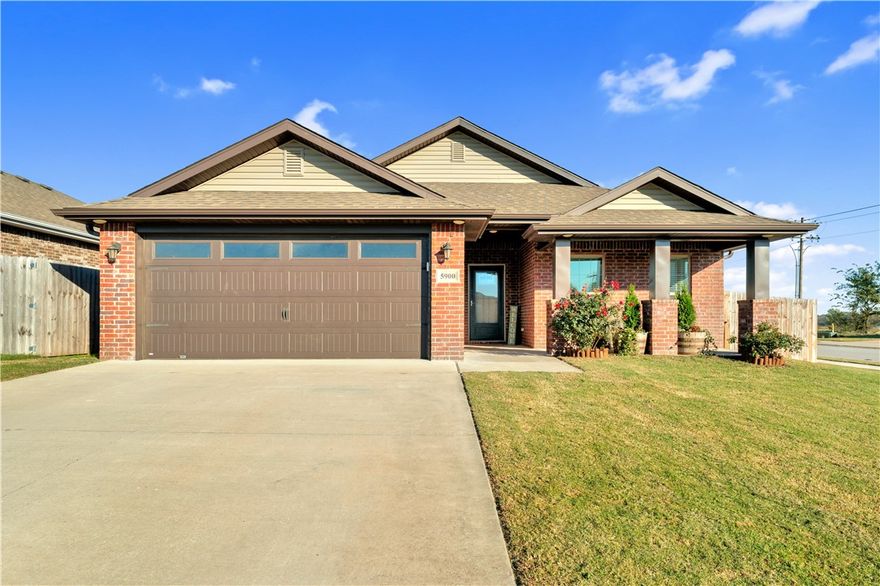 New Carpet. Fresh Paint. Beautiful Hardwood Floors. Bentonville School District. Move-in Ready! Experience like-new living in this less than 5 year old corner lot home. The kitchen features granite countertops, a spacious island with sink, and plenty of cabinet space. Fully fenced in backyard and covered patio for relaxing and entertaining. Perfect home for families or investors seeking value in a growing area. Schedule your tour today!