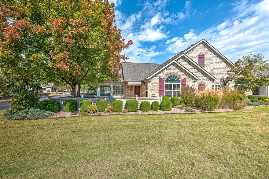 Welcome to carefree living in this well maintained one-story condo next to the highly sought after green space in the popular Arbors at Pinnacle Ridge. The neighborhood has a private pool, fitness center and rec room. The home offers an oversized patio with landscaping, fence and gate that will make your neighbors envious.  Attractive features include a beautiful sunroom with French doors and an exterior solar shade, a spacious kitchen with lots of cabinets & pantry, a touch water faucet, instant hot water faucet and new appliances and a solar tube.  This is a great opportunity to embrace a relaxed lifestyle in a vibrant community!  See attachment for upgrades and amenities
