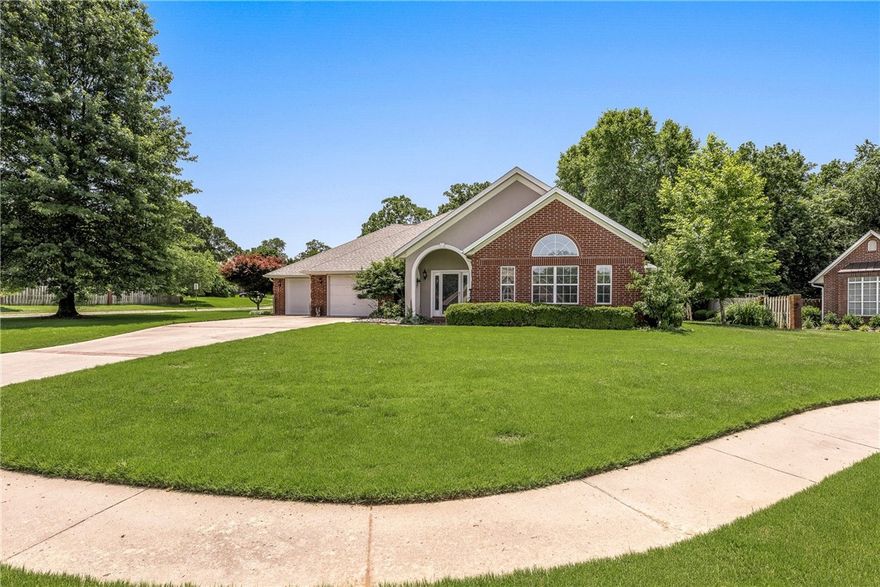 Tucked away on a quiet cul-de-sac in one of West Fayetteville's most desirable neighborhoods, this meticulously cared -for home is a rare find. It has a beautifully landscaped yard and inviting covered patio to create the perfect outdoor retreat.   Inside you'll find two spacious living areas, gorgeous hardwood floors throughout, and abundant storage.  The thoughtful layout offers everything on one level- including an oversized 2-car garage.  Located just steps from Razorback Greenway and neighborhood trails, and right around the corner from the neighborhood pool.  This home offers comfort, convenience, and charm.  .Note:  POA is $275 annually but you can opt to pay $400 annually to have use of the pool