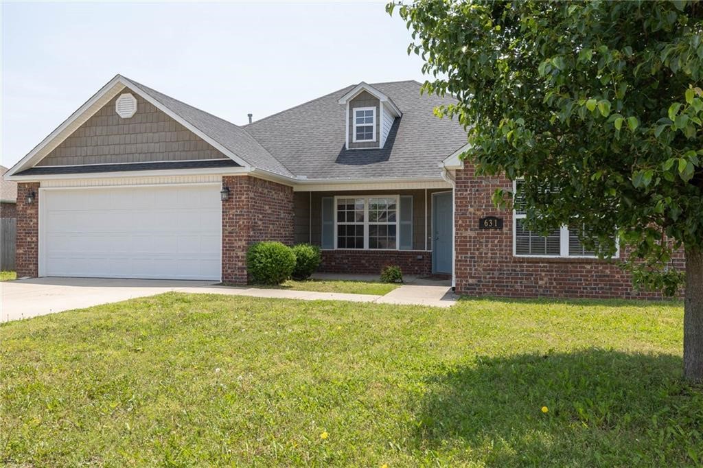 Fantastic location across from Bentonville West High School. This 4 bedroom, 2 bath, 1682 sq ft home built in 2016 sits on .2 acres with a 2 car garage This home offers an eat in kitchen, vaulted ceiling in the living room, a great split floor plan and a wood privacy fence.