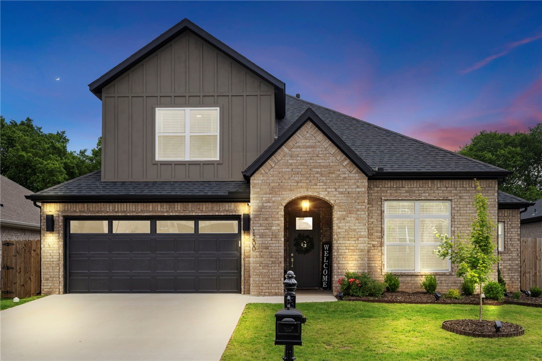 Welcome home to 1200 Whistler St in Bentonville! This beautiful 2 story home boasts an open, functional layout with 4 bedrooms and 3 full bathrooms. The common areas feature 11ft ceilings giving this entry and living room a grand feel. The chef's kitchen features a large island, cabinets to the ceiling and you will love the leathered granite countertops. All 3 bedrooms on the main level are good size and all come with walk in closets. The upstairs bedroom has it's own on suite bathroom that is perfect for a guest bedroom, mother-in-law suite, bonus or office room! Enjoy evenings on your extended patio that is perfect for hosting outside events and let the kids or pets play in the fully fenced back yard. Come see all this beautiful house has to offer see if you're ready to make it home!