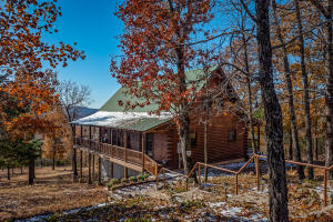 Are you looking for a beautiful home that is just minutes from the White River? This 2 Bedroom, 2 1/2 bath custom built log home is the perfect home for you! Open floor plan, cathedral ceilings, and views-views-views from every window. Enjoy the outdoors on your wrap around covered deck. 2 car detached garage, extra large crawl space has wonderful storage possibilities. Your home in the country, with NO dirt roads to travel. Must see this home!