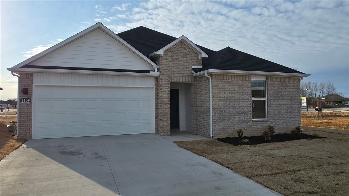 Fabulous Fargo Plan in Brentwood Village, located in Springdale, close to the C.L. "Charlie and Willie George Park that consists of walking trails, dog park, splash pad, ball fields, and tennis courts close to the Don Tyson Parkway, near the highly sought-after Don Tyson School of Innovation and other schools. These brand-new homes will be 4-sided Brick! Living room will showcase a beautiful and modern Electric Fireplace with Poplar Mantle. Home will have LVP and Carpet. Kitchen will have 42-inch cabinets, lovely appliances and quartz countertops and tile backsplash. Ceiling fans in Bedroom one and the living room. Primary bedroom has a fabulous en suite with an oversized walk-in shower and elongated commode. LED lighting throughout. High efficiency AC with programmable thermostat. Come find your dream home today! Taxes and Parcel TBD.