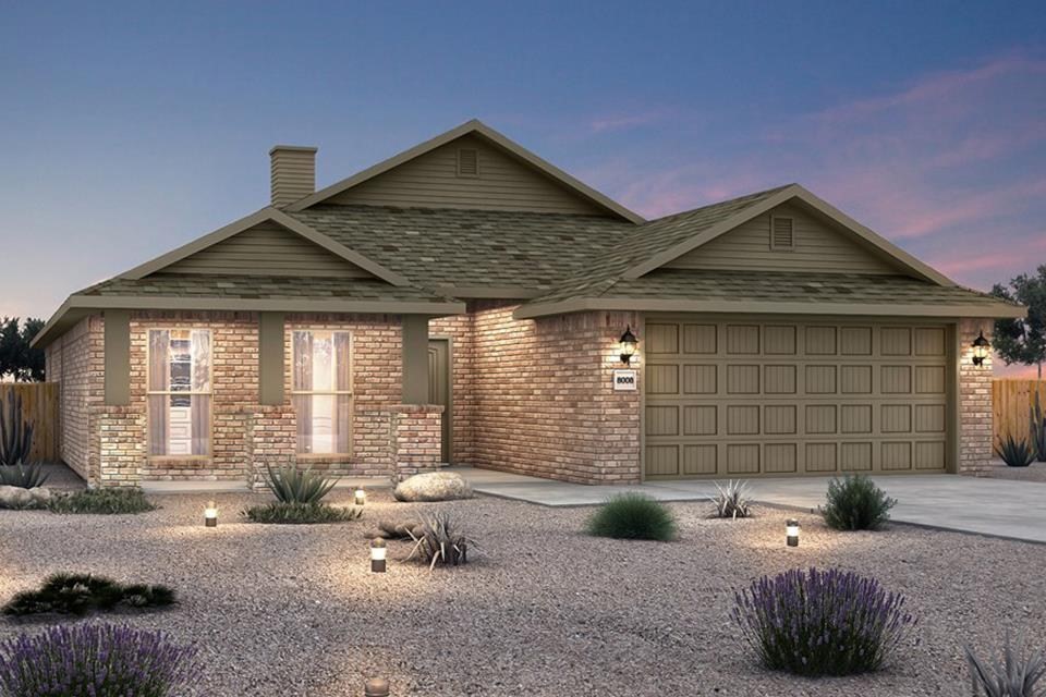 This plan features a timeless luxury exterior. Upon entry, this open
concept floor plan features 10-foot ceilings in the living area and kitchen
which create a spacious atmosphere. In addition, enjoy abundant natural
light in the dining area and the privacy and comfort of a large primary
suite, complete with grand walk-in closet and double vanities. Taxes subject to change based on new construction.