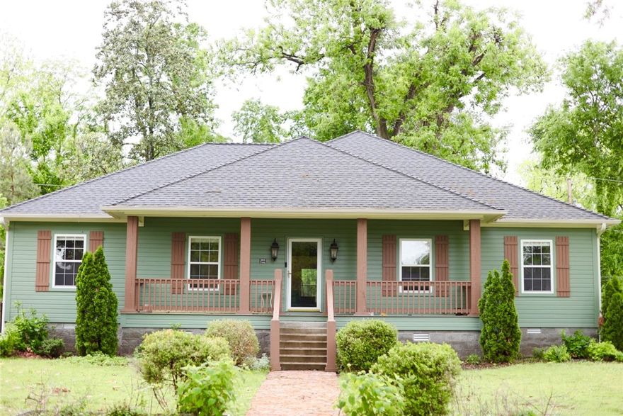 Discover timeless elegance in this classic Dardanelle home, built in 2020 by the renowned Dr. Gleason. This beautifully designed property features 3 spacious bedrooms, 2 full bathrooms, and a double garage, offering the perfect blend of comfort and style. Inside, enjoy a large open-concept living, dining, and kitchen area—ideal for entertaining or cozy family nights. The primary bedroom suite is a true retreat, complete with double vanities, a walk-in shower, and a soaking bathtub for ultimate relaxation. Step outside to a fenced backyard featuring an above-ground pool with deck, perfect for summer fun. The landscaped yard includes a brick walkway that adds historic charm, & the welcoming front porch is perfect for enjoying holiday décor or simply relaxing in the evening. Located just a short walk from Dardanelle’s growing entertainment district, you'll have easy access to restaurants, shopping, and the AR River, ideal for boating, fishing, and other outdoor activities. Just minutes away is Mount Nebo State Park.