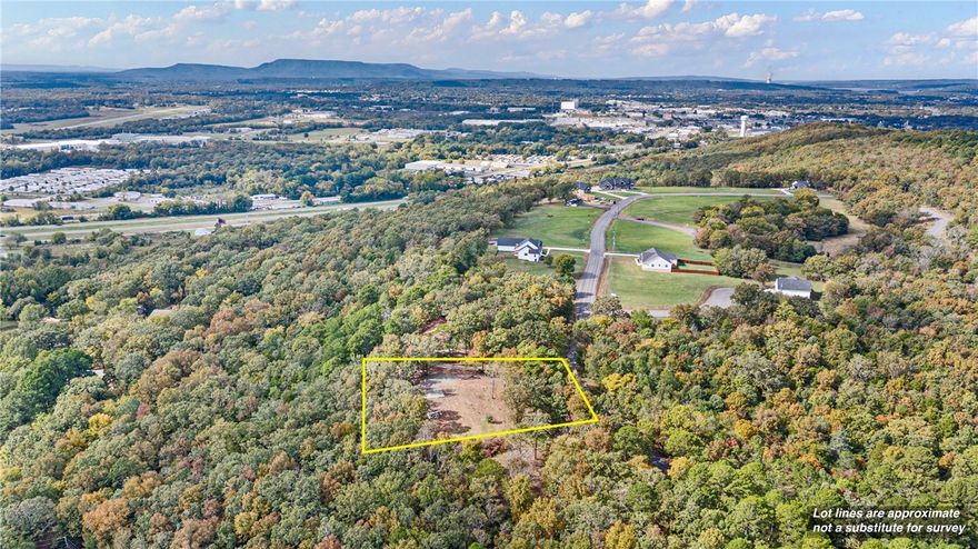 1 +/- Acre Lot. This joins, but is not part of the newest Eagle Crest Subdivision neighborhood. This property is right beside Richland Hills, Cove Landing and Cliff & Stream. Just minutes from town with amazing views of Galla Creek Lake, Russellville and you can even see Mtn Nebo. These will not last long at all. Schedule your showing today. Pre existing septic tank already in place. Preliminary perc test already performed and passed. Fiber Internet.