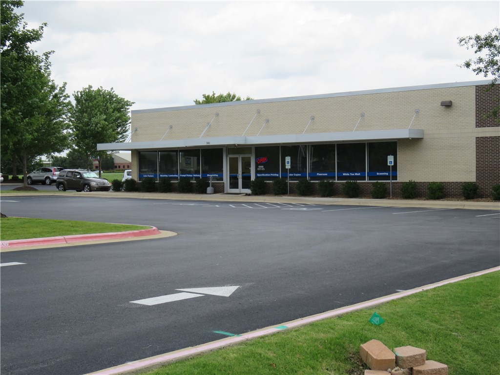 The property is located off of J Street in Bentonville, AR. This property is very close to the Wal-Mart Home Office and also Sam's Home Office. This property can also be leased - there are two separate spaces for lease or can be lease separately. This property has a 9 ft. roll-up door for receiving.