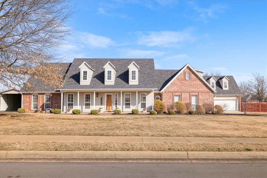 Stunning property on just under an acre featuring 3,227 SF of thoughtfully designed living space. Located in Springdale in the Rogers school district the offering on this one is hard to find! The updated kitchen with quartz counters, perfect for everyday living and entertaining alike. Main floor offers 3 bedrooms & 2 baths. Second floor includes a private en-suite bedroom plus bonus room, easily used as a 4th bedroom. The backyard is an entertainer's dream with multiple lounging and grilling areas surrounding a gorgeous gunite saltwater pool. A storage building and pool bathroom are bonuses. Detached 836 SF guest house is perfect for in-laws, multigenerational living, or rental income. Completing this exceptional property is a 4-car garage, covered carport, and two separate driveways offering storage and convenience at every turn. A rare combination of privacy, flexibility & versatility.