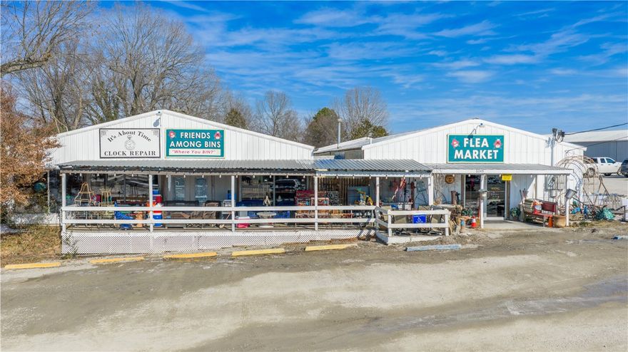 Income Producing business, ready to take over.  This property is currently a Flea Market in Gassville and a long running business.  This could be used as an existing Flea market or a new business or a new warehouse business.  Come check this out at 6045 Hwy 62