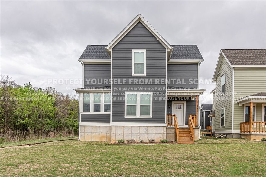 AVAILABLE NOW! This beautifully designed 2-bedroom 2.5-bath home offers comfort, style, and convenience just minutes from the University of Arkansas, shopping, dining, and scenic biking trails. Head inside to an inviting open-concept living room and kitchen featuring LVP flooring, sleek black granite countertops, abundant cabinet space, and a spacious island with a breakfast bar. Upstairs, you’ll find two generously sized bedrooms, each with its own private, modern ensuite for ultimate comfort and privacy. Lawn care included!  No pets. **Tenant is responsible for all utilities