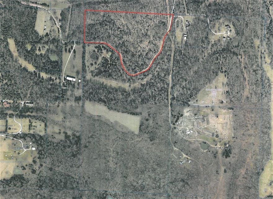 Sold the 20 acres part of the 80 acres that was on the north side of county road. This part of the land was steep and had been logged twice. No public water.