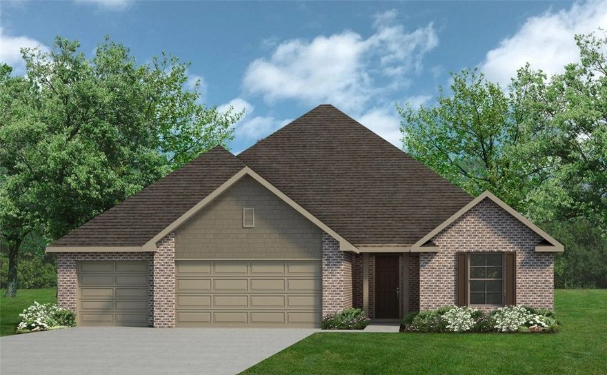 Welcome to a beautiful design built to give your family a luxurious home at an affordable price. This floor plan is 2,147sqft and has 4 bedrooms, 3 bathrooms, and a finished 2 car garage with many options to meet all of your lifestyle needs. The quality of the home is evident from the moment you enter from the large covered front porch. Featuring an open concept living room, kitchen, and dining area, this floorplan is designed to make entertaining fun, comfortable, and easy. Coupled with immediate access to a substantial covered patio and nice backyard allows you to host in any scenario throughout the year. Whether you are grilling for a game, hosting Christmas dinner, or simply having a movie night with the family, you’ll be well equipped to keep your guests happy. In addition, this floorplan holds a Flex Room to add flexibility to your property. Whether you’d like an extra bedroom, a children's playroom, or even a home cinema, this home gives you the option to do so.