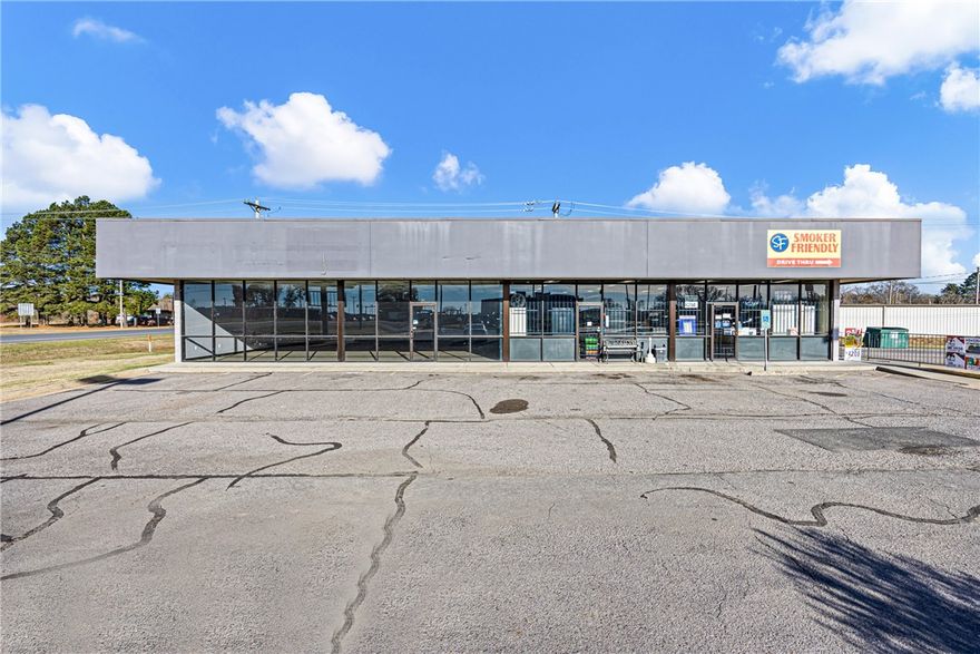 Commercial space lying in the perfect spot where two major highways intersect giving your business major visibility and ample parking available. 2 units included, one occupied allowing for income potential. Contact listing agent for lease information and access.