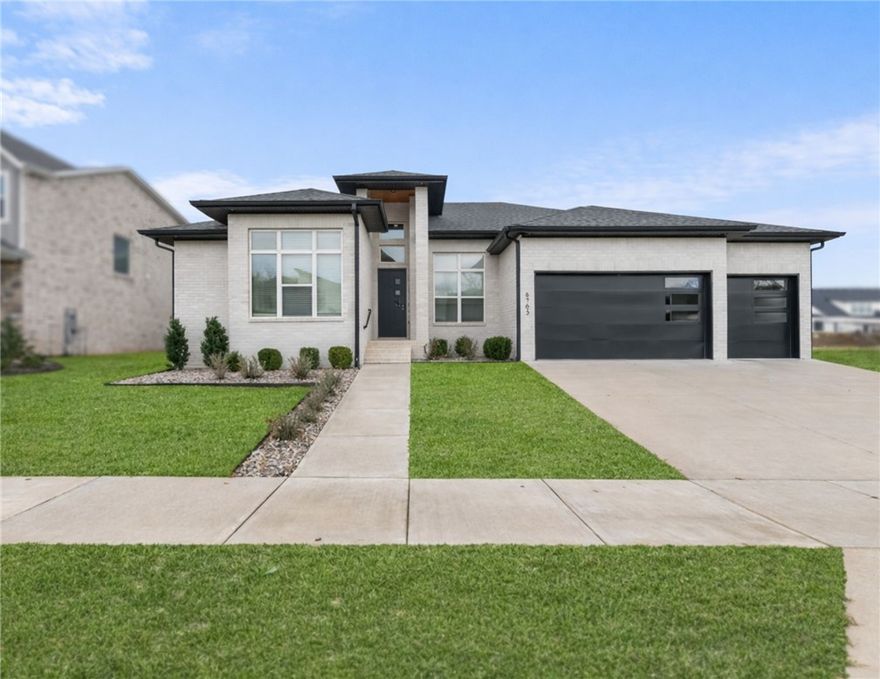 Experience upscale living in Aurora with this stunning single-level home. The open-concept design impresses immediately with a sun-drenched living room featuring custom beams and a linear gas fireplace. The heart of the home is the chef’s kitchen, equipped with a waterfall quartz island, double ovens, 5 burner gas cooktop, stainless steel hood, custom cabinets and a walk-in pantry. The primary suite offers a true spa experience, including a luxe ensuite with a soaking tub and a massive closet with built-ins and laundry access. Whether you are hosting in the dining room, mixing drinks at the bonus room wet bar, or relaxing on the covered patio by the outdoor fireplace, this home is built for entertaining. Includes three large secondary bedrooms and the flexible fourth bedroom that would be a perfect study. Aurora residents have access to TONS of community amenities. Adult pool, family pool, bike repair station, dog park, elevate fitness course, sports court, open air clubhouse & playground! Internet included in POA!