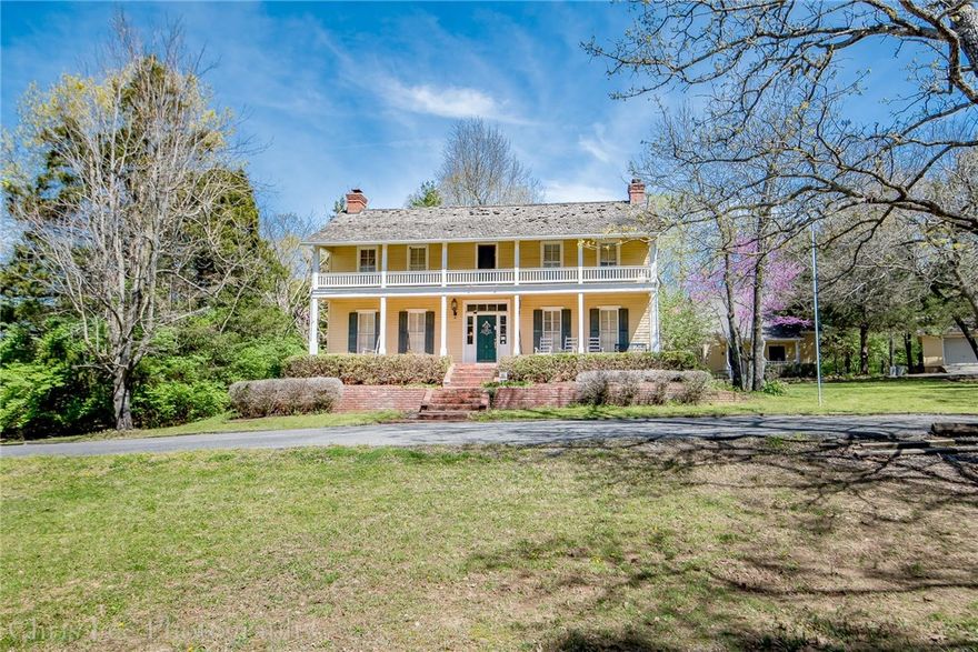 This is your chance to own a piece of Fayetteville history. This is the historic Kantz house. The circle drive leads you to a full length two story front porch. So many unique characteristics found in this home: hardwoods throughout, 3 fireplaces, huge closets, claw foot tub, sunroom and a guest house not included in SF. Guest house is fully equipped for self-sustained living.