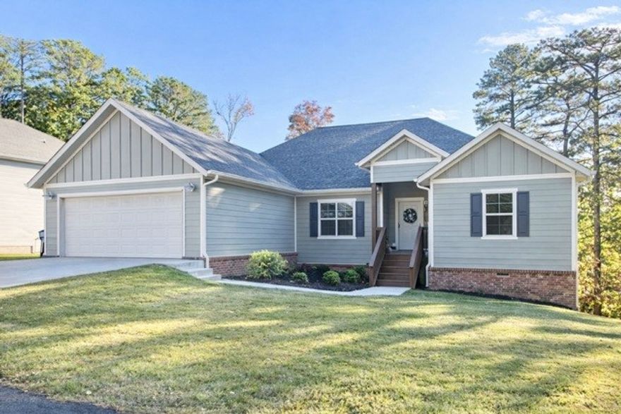 Almost-new Craftsman-style home offering 3 bedrooms and a versatile office that could serve as a 4th bedroom (no closet) located on a quite cul de sac. Relax and take in tranquil views from the covered back deck. Ideal location with quick access to Hwy 71, shopping, recreation, and popular bike trails. Engineered hardwood floors enhance the main living areas, along with a spacious garage and dedicated laundry room. Large master suite, master bath has double granite vanities, tile shower, whirlpool tub and oversized walk- in closet. Fridge is provided. Call listing agent to schedule a private showing.