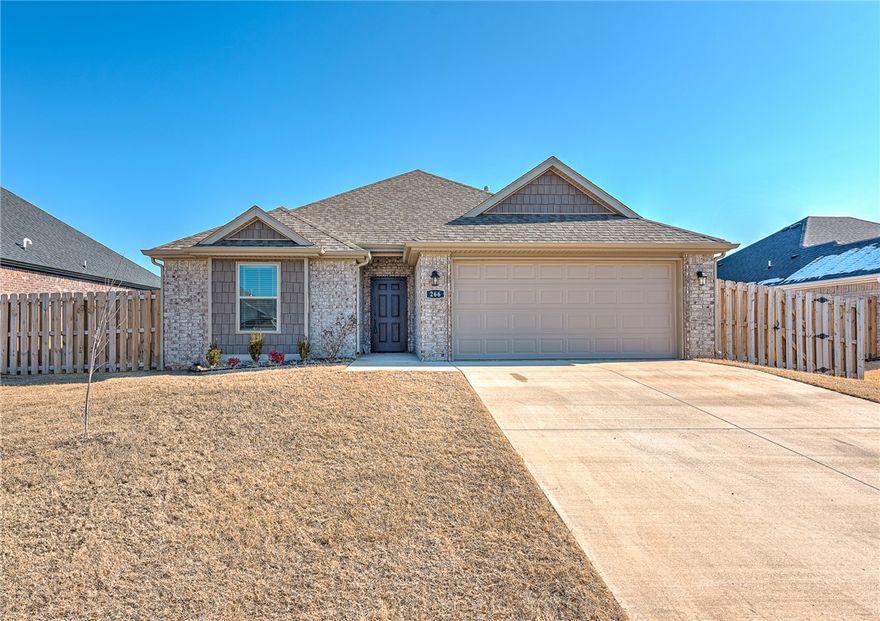 Welcome to this beautifully maintained, modern home in the highly sought-after Farmington School District! This 3-bedroom, 2-bathroom residence offers the perfect blend of comfort and style, featuring an open-concept layout that is as functional as it is inviting. The kitchen is a true standout, equipped with sleek countertops, stainless steel appliances, and ample cabinet space for all your storage needs.

Nestled in a peaceful neighborhood, you’re just minutes away from the University of Arkansas and the best shopping, dining, and trails Fayetteville has to offer. Whether you’re relaxing in the spacious living area or enjoying the easy commute routes, this home is perfectly positioned for modern Northwest Arkansas living.