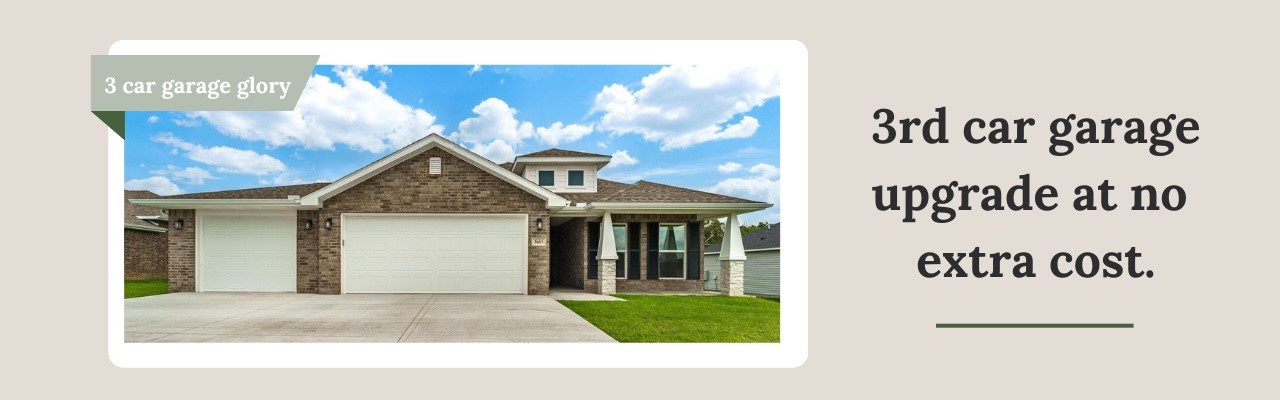 *3rd Car Incentive- Included at no extra cost!*
The 2410 series is a 4 bed, 3 bath home that offers a large family, dining,
and kitchen area with a bar-style counter that is ideal for hosting
guests. An open design layout creates a welcoming space for family
time. The large primary suite offers a spacious walk-in closet, double
bathroom vanities, and separate tub and shower.
*Taxes subject to change based on new construction*