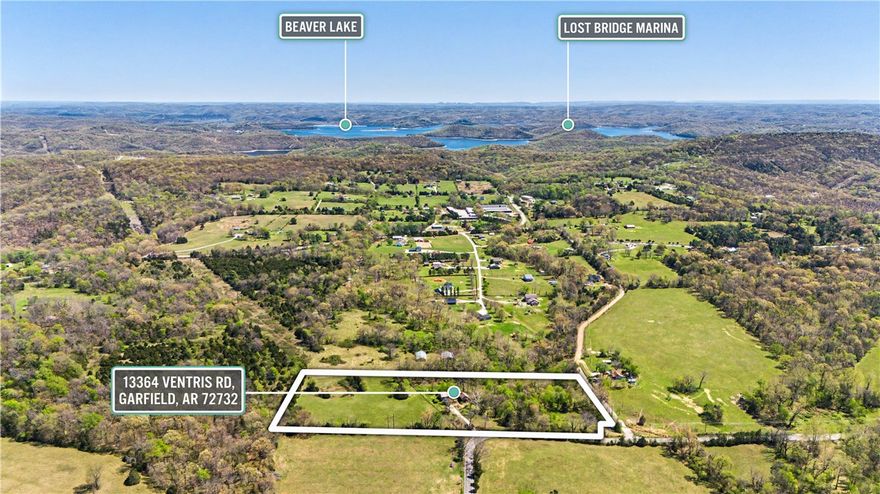 Located at 13364 Ventris RD in Garfield, Arkansas, USA, this single family residence offers a promising foundation for aspirational living. Within this appealing single family residence, four tranquil havens offer serene personal space for rejuvenation and comfort. The property, constructed in 1978, presents an enduring foundation, offering a unique opportunity to embrace a home with established character. A generous lot area of 2848 square feet provides ample space  for outdoor enjoyment. This single family residence represents a distinctive chance to cultivate a cherished lifestyle and it also has two ponds and a well.