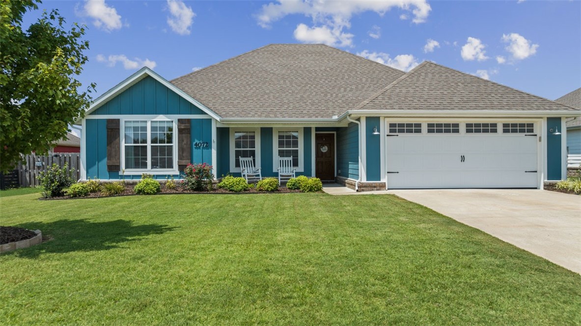It's been a long week, and you're ready to relax at home. Pull into your two car garage and kick your shoes off in your utility room. Set down the groceries on your kitchen granite countertops. You just love that your living area is so open. You can still be part of the family fun while you cook on your gas stove. With four bedrooms, you're happy to have such easy to maintain flooring: gorgeous hard wood, neutral ceramic tile that hides dirt so well, and comfortable carpet. Later, you can meet friends at the fantastic park right across the street and maybe watch a baseball game or soccer match, play tennis or let the pups romp at the dog park. For now, though, it's time to chill! The kids are happily playing in their large rooms on the other side of the house and in the big, fenced backyard, so you sneak away to your big whirlpool tub. This summer, your regularly serviced HVAC keeps you all nice and cool, and in winter you'll be cozied up to your lovely fireplace. No doubt about it, you're living your best life!