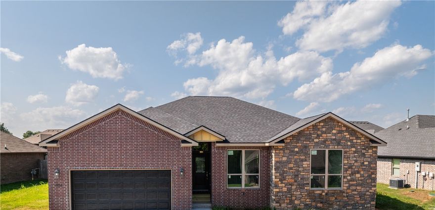 Welcome to your wonderful and very comfortable new home in Cave Springs, the jewel of Northwest Arkansas. This amazing brick and rock home has an awesome open floor plan with 4 bedrooms, two full baths and walk-in closets in 3 bedrooms. Many custom features include ceiling fans, granite counters, tall ceilings, lighted mirrors, a utility sink, and oversized windows that let you see the sky, extra storage, security lights, LED lighting. The gourmet kitchen has cabinets to the ceiling, a spice rack, soft close hinges, 2 pantries, large drawers, a tip tray, pull out trash cans and a wine rack. Level fenced backyard with huge covered patio. Don't miss the opportunity to live in the center of Northwest Arkansas in a fantastic family friendly neighborhood. Easy access to i-49, Wal-Mart Home Office J B Hunt, Promenade Mall, restaurants and schools. XNA National Airport is only a few minutes away.