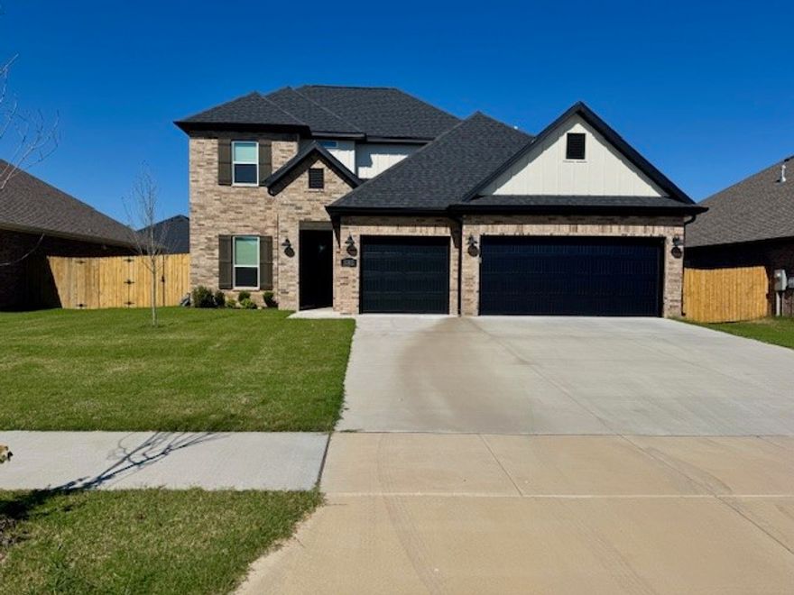 Welcome home to this stunning 4-bedroom, 2.5-bath house with a spacious 3-car garage and 2,485 sq. ft. of living space! This modern home offers an open-concept floor plan with plenty of natural light, a large kitchen with stainless steel appliances, and a cozy living area perfect for family time or entertaining. The primary suite features a luxurious en-suite bath and generous closet space.  Close to parks, trails, restaurants and shopping.