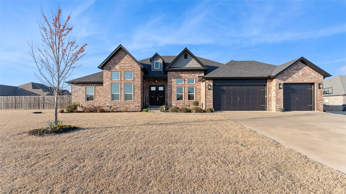 Offer accepted. Back up offers welcomed! Stunning 4 bedroom, 3 full bath home on .63 acre corner lot. The double doors welcome you into the large foyer. To your left is the office with glass French doors. To your right is the formal dining room. Continue into the home to find the family room with cathedral ceiling adorned with beautiful wood beams and a gas fireplace. Open to the eat in kitchen with ample cabinets, large island and gas cooktop. Walk in pantry across from the laundry room with utility sink and drop zone from the garage entry. Primary suite with hardwood floors, whirlpool tub, walk in shower, water closet and a massive closet that wraps around the tub with dual entry. The split floorplan offers 3 additional bedrooms and 2 more full baths. Outside you can relax in the hot tub or enjoy the outdoor fireplace on the covered patio. Dual cedar pavilions cover the grill area with gas hook up and the hot tub. 6" wood privacy fence. Plenty of room for a pool! NEW CARPET w/ warranty. 3 car garage.