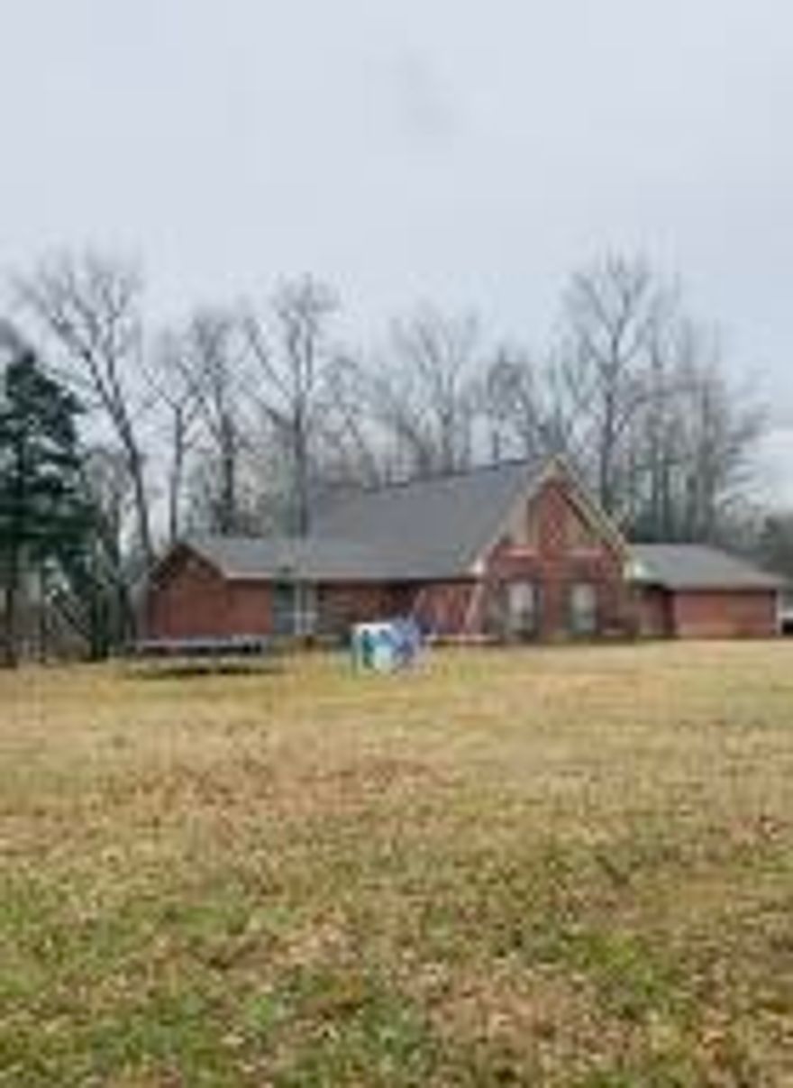 Location, Location, Location! This home offers 12.35 acres which borders Gala Creek and has a stocked Pond. Deer are frequently in the area. A beautiful 2,598 sq. ft brick house with cathedral ceiling and open concept living room. It has 4 and potentially 5 bedrooms and 3 bathrooms. This is the one!