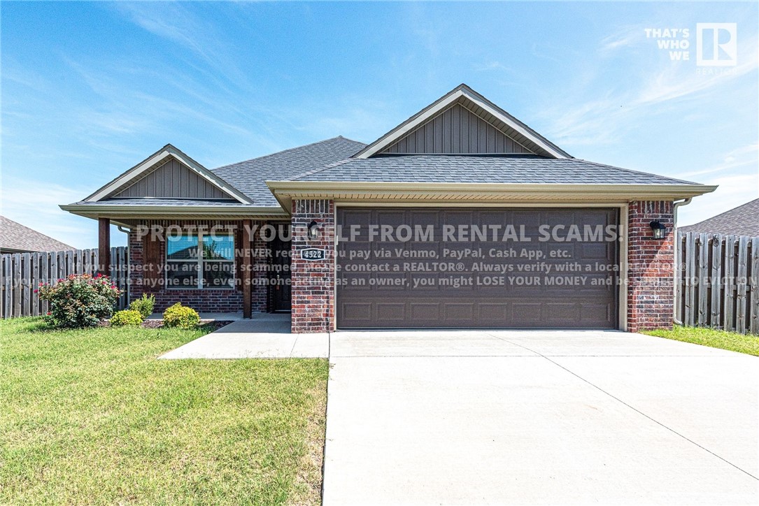 AVAILABLE NOW! Check out this 3 bedroom 2 bathroom home located near parks, schools, eateries, and a short drive to the University of Arkansas! This home features a gas log fireplace in living room, tile flooring in wet areas, and stainless steel appliances in kitchen! Check out this primary bedroom feat: private ensuite with walk in shower, separated bathtub, and vanity with drop down makeup bar! Don't miss the spacious backyard with covered patio & privacy wood fencing! ***McNaughton Real Estate marketing & applications only, management and lease provided by another party. **Tenant is responsible for all utilities and lawn care/maintenance