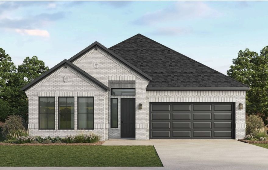 The Willow plan in Morning Star in Bentonville, AR! In Morning Star, you will discover the epitome of luxury in the heart of NWA! This single-story plan offers 4 bedrooms, 2.5 bathrooms, and a separate planning room off the living room! Each home features a beautiful modern electric fireplace in the living room, with ceiling fans in all bedrooms and living room. You will find engineered wood flooring throughout, with tile flooring in the bathrooms. The kitchen has beautiful quartz countertops, gas range with black fixtures and cabinet pulls. The primary ensuite features a walk-in shower, freestanding tub, and tile flooring. The exterior of these homes will have 4-sides brick with Hardie® siding (per plan). Each home will have a lovely covered back patio! Address and street name subject to change. Taxes, HOA, and Parcel # TBD.