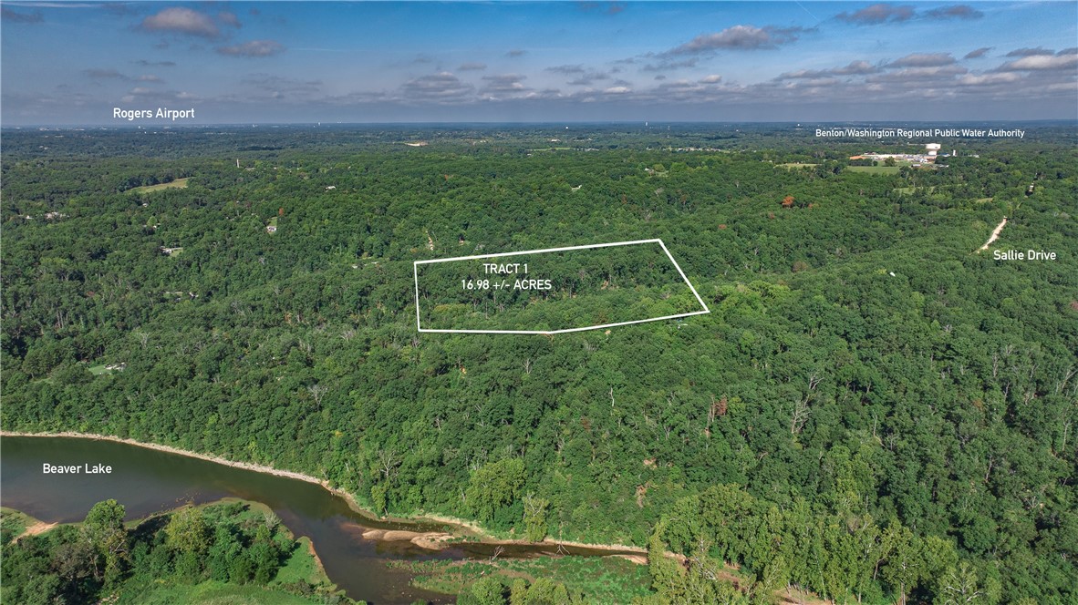 16.98(+/-) acres of wooded land to build your weekend getaway or wooded seclusion residence/retreat. Drive to the end of Sallie Dr to Beaver Lake for partial access to water. Unrivaled privacy, natural beauty, and amenities on a rare 16.98-acre parcel just 1/4 mile from Beaver Lake!
Prime location: 1/4 mile to Beaver Lakeās crystal-clear water, limited access via Sallie Drive for kayaking, fishing, and swimming. Previous utilities: Existing well (disconnected), septic drainpipe, electricity nearby ideal for your custom estate or retreat. Private entrance & parking pad: Easy access for vehicles, boat trailers, or RVs. Serene, wooded landscape: Mature trees, abundant wildlife, and space for hiking, hunting, or privacy. Investment potential: Hard-to-find large acreage close to both Beaver Lake and key Northwest Arkansas amenities. Convenient commute: Less than 15 minutes to downtown Rogers; within 12 miles of Walmartās new Home Office campus in Bentonville.