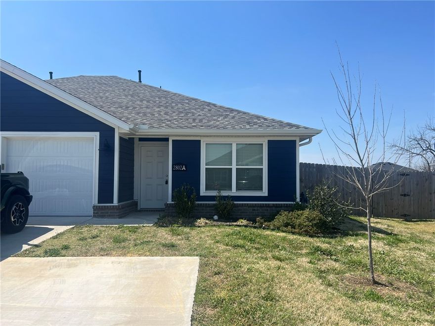 This gorgeous rental has all the space you will need. It has an open concept living, kitchen, dining making rearranging possibilities endless. There are three bedrooms and two full baths. One car garage with two parking spaces in the driveway, there is also attic storage as well. The kitchen does come equipped with stove/oven, microwave, dishwasher, and refrigerator.  The biggest possibility with this rental is a huge fenced in backyard. This space is perfect for hosting BBQ's or friendly gatherings, plus lawncare is provided!