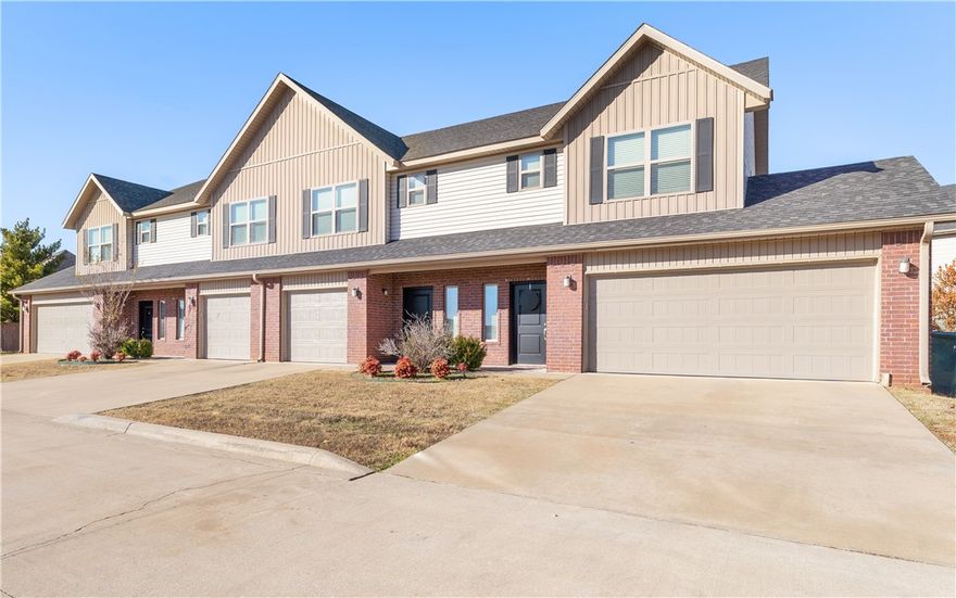 Rare quadplex investment opportunity in a prime Rogers location, offering convenient access to major shopping centers, the city center, and the interstate. The property consists of a four-plex, each unit featuring 3 bedrooms and 2.5 baths, refrigerator, washer/dryer, walk-in closets and pantry, and ceiling fans throughout. Two of the units come with a two-car garage, while the other two have a one-car garage. The property has demonstrated solid rental activity since current owner purchased. Interior photos shown are representative of the unit's style, features and layout. Individual unit fixtures, colors and finishes may vary slightly.