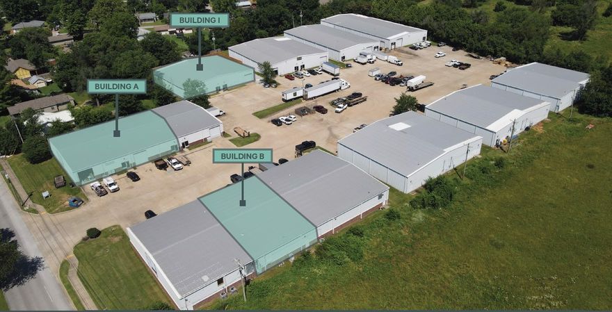 This Springdale flex space offers multiple buildings with a variety of sizes to suit your needs. The property includes ample shared yard space, loading docks, and convenient access to major highways. Contact us to schedule a tour.