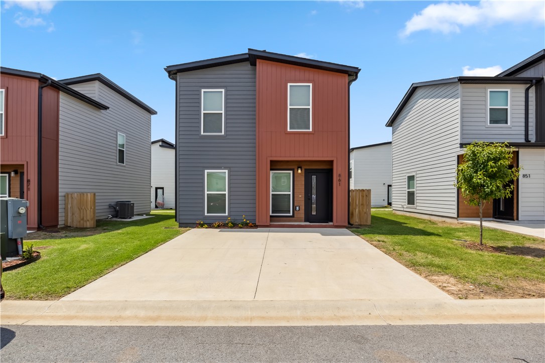 Discover this better than new 2-bedroom, 2.5-bath home in Bentonville, offering a smart layout with approximately 1,250 square feet of living space. Completed in early 2024, this home blends modern design with low-maintenance living, featuring an open-concept layout and clean contemporary finishes. This house features a bonus room on the first floor that is currently being used as an office, professional landscaping and curtains and blinds throughout. The washer, dryer, refrigerator and beverage refrigerator convey with the home ensuring an easy transition. Enjoy the dog park or take a walk on the trails in the neighborhood. Located less than 5 miles from the Walmart Home Office, it offers a quick and easy commute while still providing the peace of suburban living. Many upgrades have been made to the home. All furniture is Negotiable.