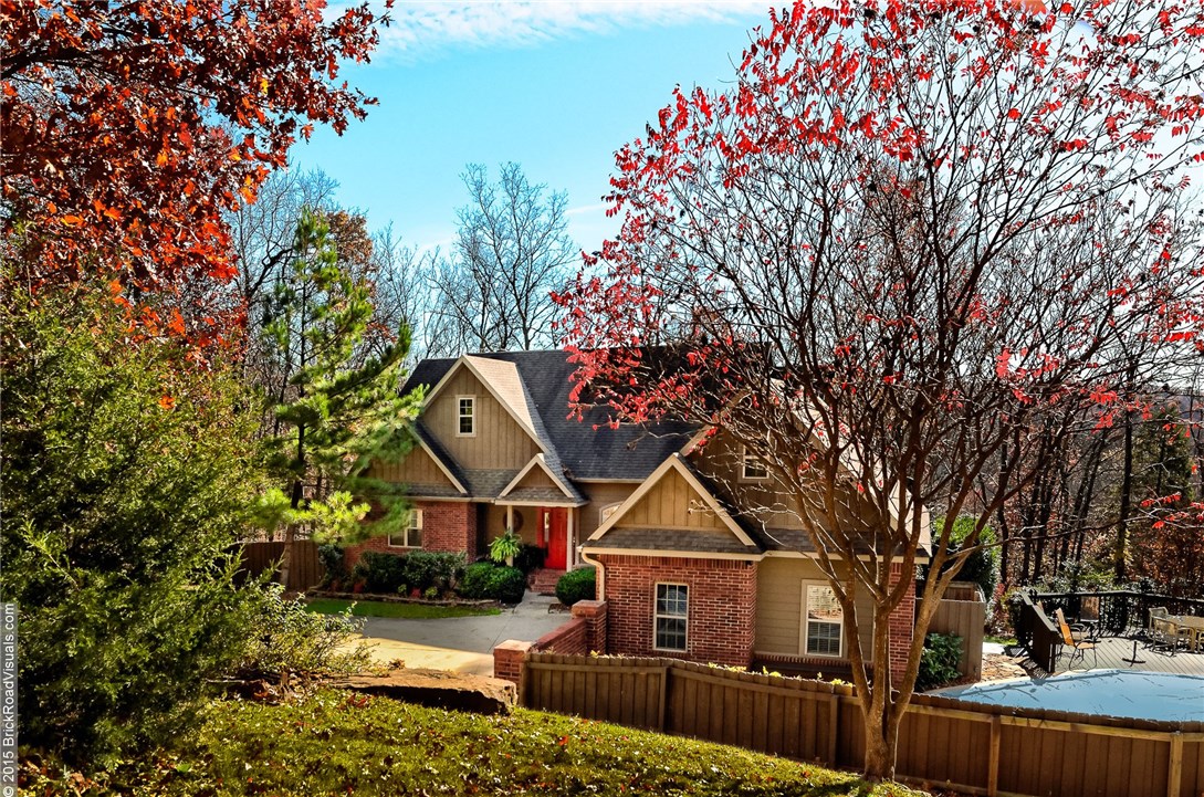 View all seasons from spacious hm on secluded 5.87 acres. Fall & Winter offer stunning mtn. & sunset vistas while Spring & Summer foliage provide tree-top views. Great indoor & outdoor space for entertaining. Guest can flow from Kitchen to Dining w/bay window to 3 outdoor decks & secluded swimming pool. Hm layout is ideal for everyday living. Multitude of lg windows throughout offer inviting living space & abundance of natural light. Easy to maintain wood floors add warmth & style. Mins to Fayetteville.