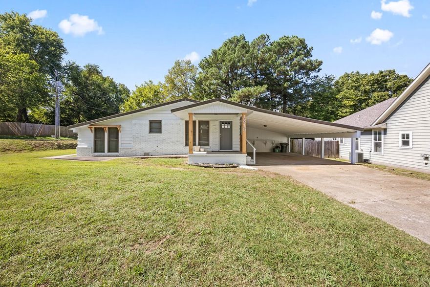 Impressively remodeled home at an amazing price for this location that boasts homes DOUBLE in cost.  Corner lot. Newly updated kitchen w/ updated countertops, new kitchen flooring, new gas range, new dishwasher & disposal. Both bathrooms have been fulled repainted interior & exterior. You love sitting out back on your new porch enjoying the beautiful fall evenings in NWA. HVAC & water heater were replaced in 2021. Call those HOGS as you're only 5 Minutes from the University of Arkansas.  This is a 5-Star location with all the equity opportunities this part of Fayetteville has to offer. Backyard shed conveys as added gift to the buyer.  This one will not last !