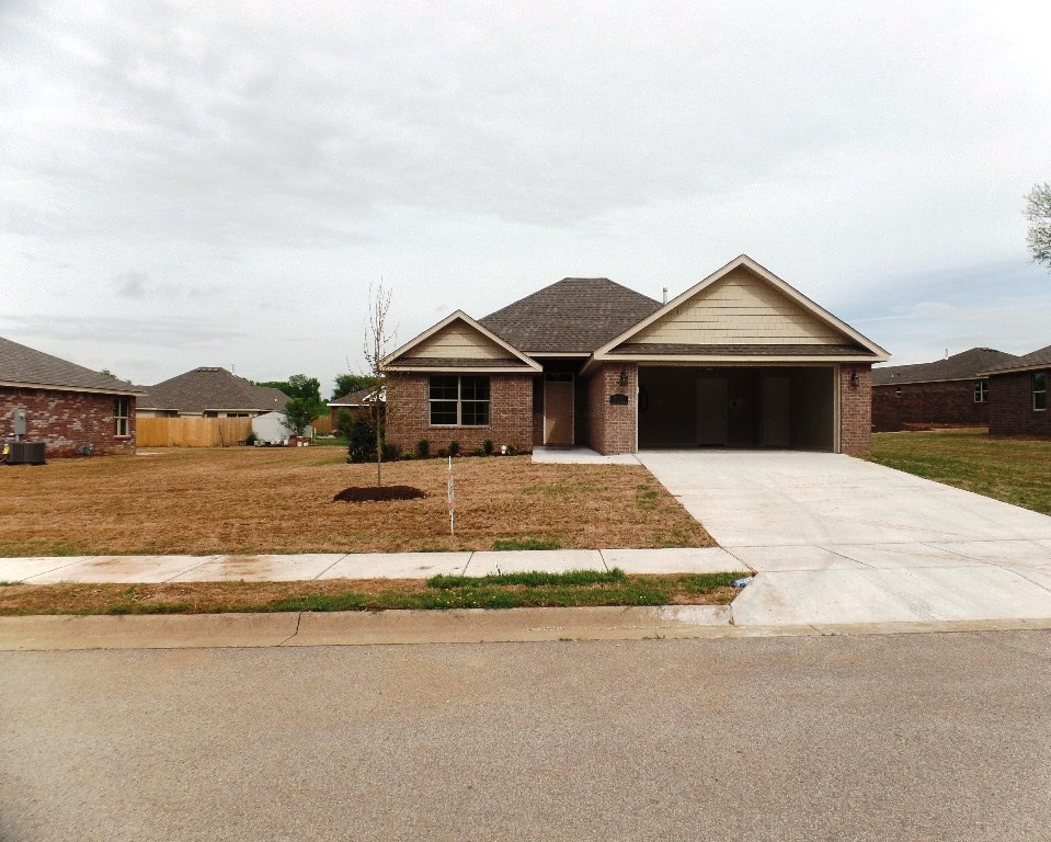 New 4 bedroom home! Open floor plan, living room features crown molding and gas log fireplace. Master bedroom has trey ceiling, large walk-in closet. Maintenance free exterior, landscaping and sod in front yard.