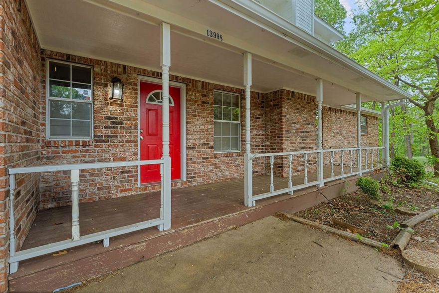 Tucked away on over half an acre just minutes from Prairie Creek Marina Recreational Area and only 4 minutes to downtown Rogers, this home offers the perfect blend of space, comfort, and a peaceful, nature-filled setting. Surrounded by mature trees, you’ll love starting your mornings on the front porch with a cup of coffee, soaking in the quiet and privacy that feels miles away from the city.  Inside, this 5 bedroom, 4.5 bath home offers generous living space.  The spacious living room flows right off the kitchen, creating a great setup for both everyday living and entertaining.
Step out back to a large deck where you can unwind in the evenings, enjoy the wooded views, and listen to the sounds of nature. With close proximity to the lake and all the outdoor recreation it offers, this property is a rare opportunity to enjoy a relaxed, tucked-away lifestyle without sacrificing convenience.  Property is also equipped with 200 Amp electrical service and septic clean out for RV Parking
