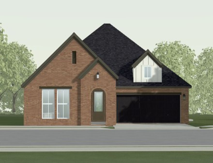 Beautifully designed Sutton Floorplan in a prime location offering easy interstate access, nearby shopping, and convenient to area schools. Just steps away from the stunning 120-acre Shaw Family Park, this home perfectly combines convenience and comfort.

Thoughtfully upgraded throughout, features include a covered patio, vaulted ceiling, and a single oven with cooktop —perfect for entertaining or relaxing evenings at home. The primary suite includes a free-standing tub and expanded walk-in closet, creating a true retreat. Additional highlights include white oak kitchen cabinets to the ceiling, and a brick fireplace.

With elevated finishes, a functional layout, and exceptional location, this home is the perfect blend of style and practicality.