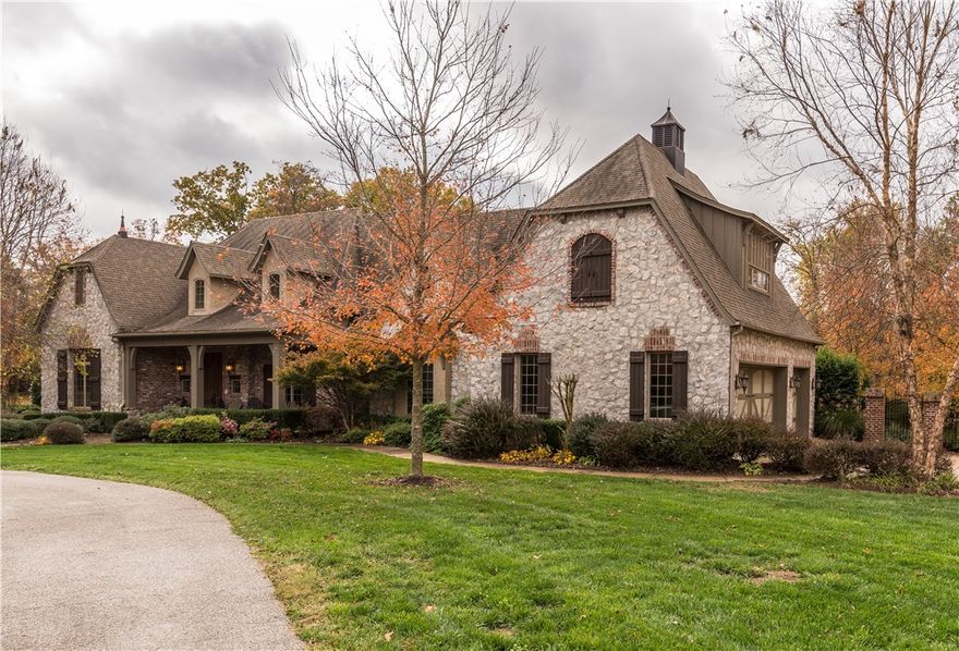 Beautiful custom estate on 16 acres.  Home features granite counters, high end appliances, distressed hard wood floors, custom office nook, and huge covered patio.  Media room, game room, office with fireplace, exercise room, in-ground pool and library.  Formal dining, formal living room, family room and huge utility room.  Attached 3 car garage and detached 4 car garage. Mostly wooded lot with circular driveway and lots of privacy.  Additional acreage available.