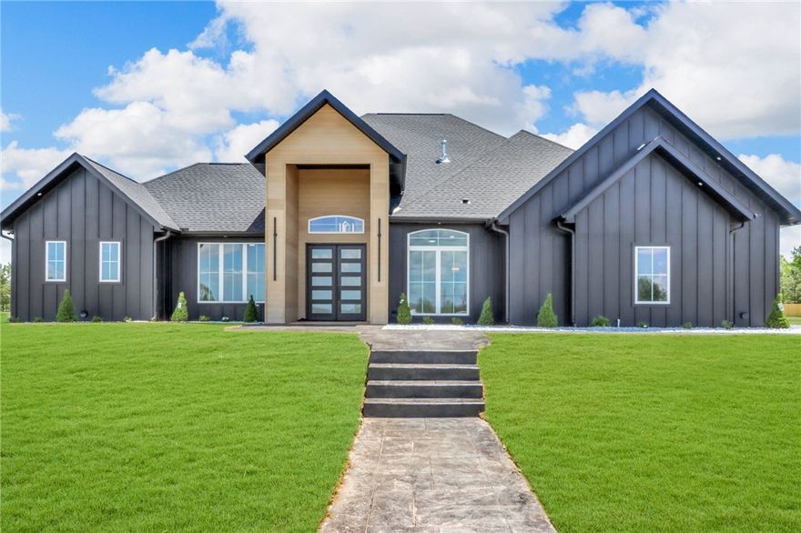 Welcome to your dream oasis! This exceptional new construction home, nestled on a sprawling 3.3 acres, offers a rare blend of modern elegance and serene country living. Located just outside of city limits, this property provides the perfect escape while being conviently close to amenities. With 4 spacious bedrooms, 3.5 luxurious baths, and breathtaking views this home is designed for those who appreciate quality, comfort and style. Schedule a private showing today and experience the beauty and elegance that awaits you!