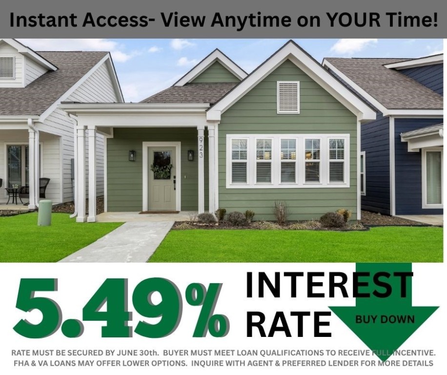5.49% INTEREST RATE/BUY DOWN! Unbeatable location near Crystal Bridges Museum, the Alice Walton School of Medicine, Downtown Bentonville, & Walmart’s new campus. Staged home! Enjoy a vibrant community with top-tier amenities, including a clubhouse, pool, pickleball court, dog park, yard maintenance, & access to the countries top premier mountain biking trails. Fitzgerald floor plan boasts LVP flooring, crown molding, blinds, ample storage & quality throughout. Living room & dining area offer a seamless open floor plan, perfect for entertaining, with abundant natural light & smooth flow into the chef’s kitchen. The chef’s kitchen features 3cm granite countertops, Frigidaire stainless steel appliances, refrigerator, a pantry, tons of storage & abundant natural light. Spacious primary suite includes a perfect ensuite bathroom with walk-in tile shower, double sinks & a large walk-in closet. Large patio perfect for entertaining! Oversized garage with ample storage.