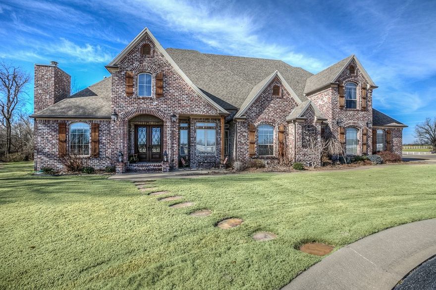 Beautiful Custom Built Home on 10acres! This is a one of a kind home in the heart of NWA! Wet Bar/Fireplace/DB Walk-ins in Master, Custom built ins throughout, 3 fireplaces, Irrigation, Intercom, Laundry up & dn, Huge Heated Pool w/ turbo slide & divbrd, Beautiful Horse Barn with 4 stalls, Professional Landscaping all around, Huge mature oak tress surround property, Sit on your back porch and watch the deer! Walk to Shaw Elem, True one of a kind property that will not disappoint!!