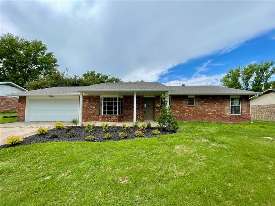Charming brick home in West Springdale offering comfort, space, and a truly convenient location. This property features 3 bedrooms, 2 bathrooms, and a 2-car garage, with fresh interior paint and a new roof. Enjoy a spacious living room perfect for everyday relaxation, plus a second living area that can serve as a formal dining room, office, or flex space to fit your needs. The inviting eat-in kitchen includes granite counters and plenty of room for meals at home. Outdoor living is easy with both a covered front porch and a covered back patio overlooking the fenced backyard—ideal for play, relaxing, and gardening. Other features include gutters, landscaping, new paint, and new roof. Located close to parks, shopping, restaurants, and more, this home blends a lifestyle of ease and practicality in one great package. Don't miss this inviting home, and schedule your showing today!