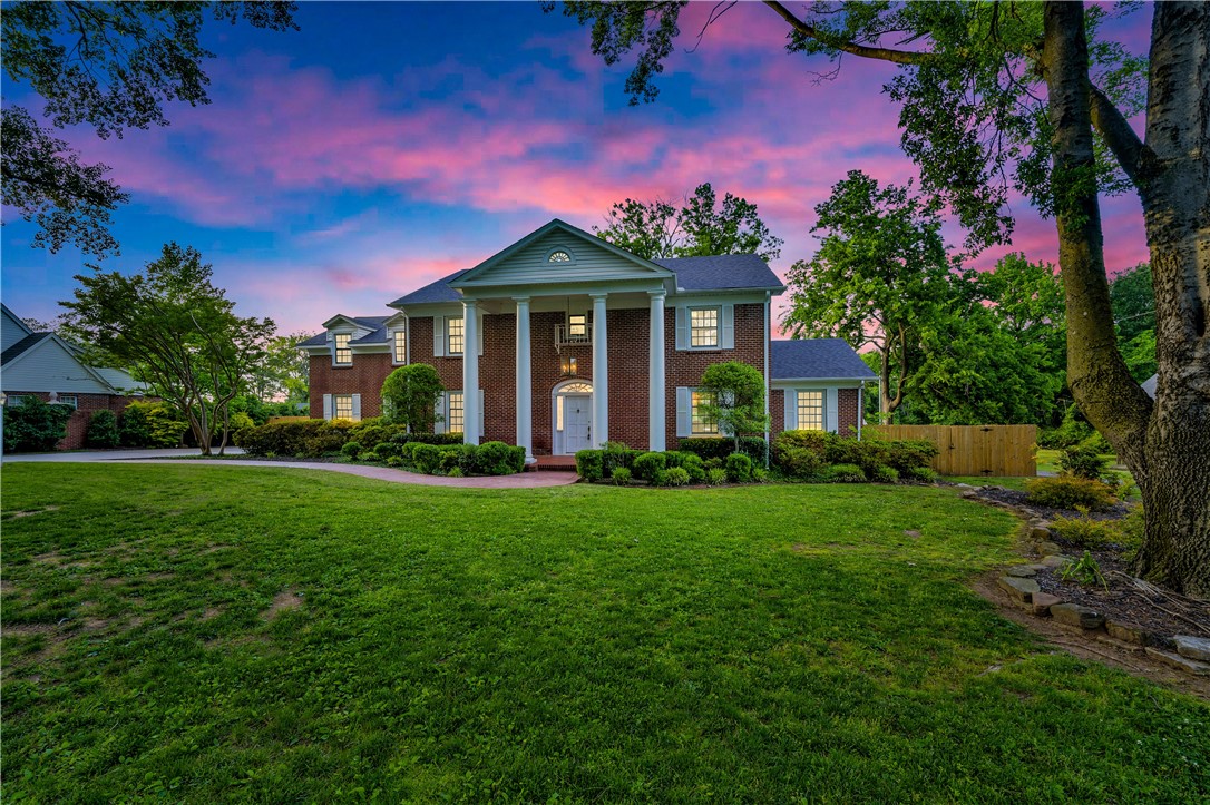 1950ās Classic Elegance awaits you! This home boasts several entertaining areas including a large living room w/fireplace, dining room, wet bar & sitting area. The kitchen is spacious w/plenty of room for a chef & guests to gather. Enjoy intimate gatherings next to a cozy fireplace w/floor to ceiling windows overlooking the patio & pool. Step into the expansive family/theater room w/coffered ceilings, built-in cabinetry, speakers, & fireplace. Thereās an office or inlaw suite on the main level w/built-ins & a full bathroom. Upstairs you will find four bedrooms & two bathrooms, along w/ a large office w/ ample storage. Throughout the home, the hardwood floors have been recently refinished & many of the rooms are freshly painted. You will notice newer landscaping & a new fence on this nearly 1 acre estate. Enjoy swimming in the pool, relaxing on the back porch, playing basketball, or working in your workshop! Great location on Free Ferry Road near downtown, shopping, hospitals, & restaurants!