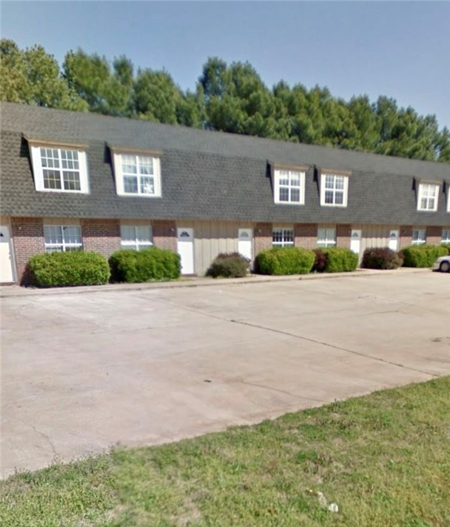 Turn key investment opportunity near the heart of Fayetteville.Property is only 8 minutes from the University of Arkansas and Baum Stadium. Units have a townhome floorplan with two bedrooms, one full bath and one half bath. All units are occupied with month to month leases. Tenants have been there long term. Property consists of two parcels. Parcel # 760-16999-000 also included.DO NOT DISTURB TENANTS