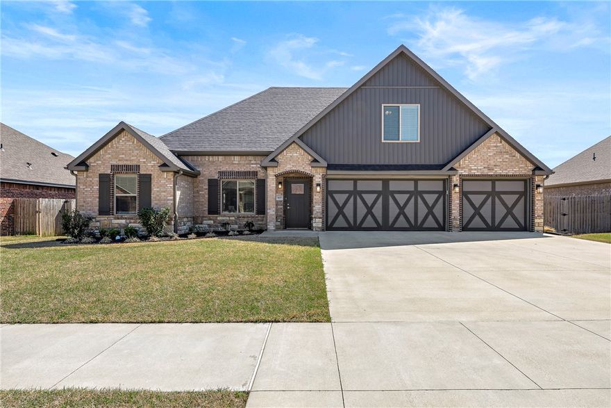 Showings begin Wednesday, April 1st—and this is no April Fools joke! This move-in ready home in a friendly neighborhood features a 3-car garage and a brand-new roof.  Inside, you’ll find inviting spaces with two cozy fireplaces warming both the living room and kitchen/dining area. Step outside to a large covered patio overlooking a fully fenced backyard, where mature evergreen trees provide natural privacy.  The primary suite plus 2 other bedrooms are on the main level.  The oversized 4th bedroom has an ensuite bath and is located upstairs.  This is one of the nicest homes you'll see - Neutral walls, granite counters, 5-burner gas cooktop, and pristine condition throughout.  Neighborhood POA has a swimming pool and playgrounds.  If you’ve been waiting for “the one,” this is it.