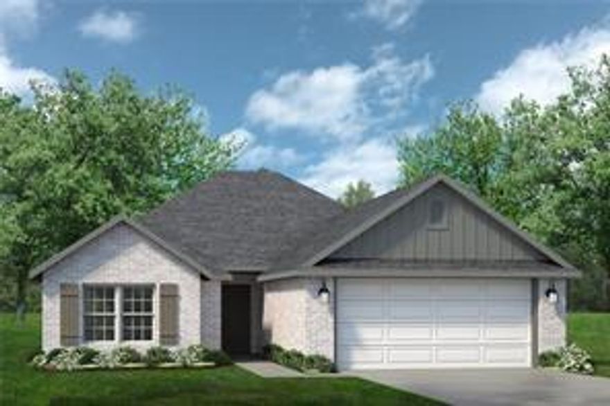 Welcome to the Osage, a capacious one-story ranch style home designed by family, for family. This floor plan is 1,567 sq ft and has 4 bedrooms, 2 bathrooms, and an extended (by 2 feet) finished 2 car garage with many personalization options to fit all of your lifestyle needs. The only cottage line home to have four bedrooms, the Osage provides the space and flexibility you need at an affordable price. Whether you’d like that extra room to serve as a bedroom, a home-office, or a playroom for the kids, this floorplan has the ability to meet that request. In addition, the Osage features a beautiful open concept living room, kitchen, and dining room with direct access to a spacious covered back patio, making this home perfect for entertaining in any scenario with ease. Hosting Thanksgiving dinner, grilling out back on game day, or simply having a movie night with the family can all be done to the comfort and enjoyment of your guests. This home has an additional 4 ft added to the garage depth for extra storage space.